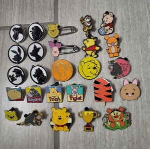 HUGE Disney Pins Lot Winnie the Pooh, Tigger, Eeyore, Piglet +++